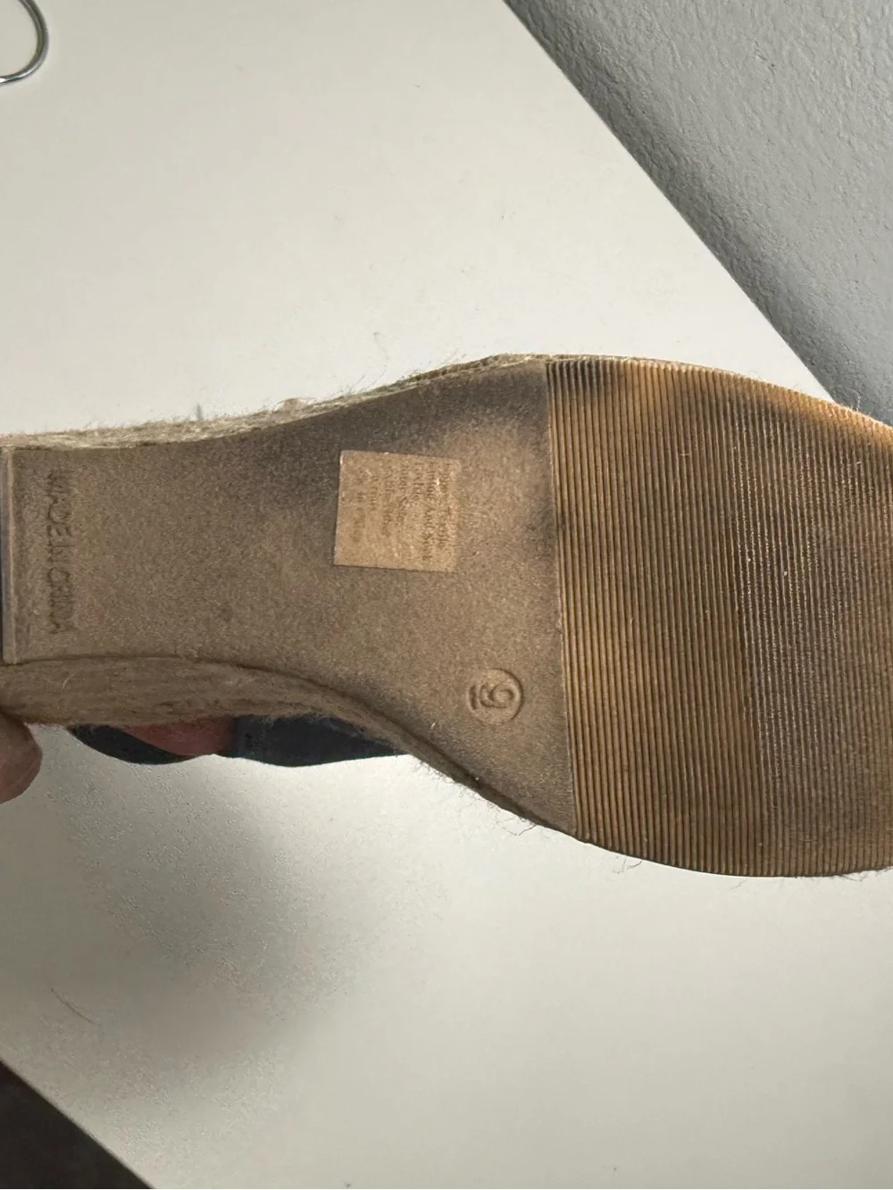 GAP Dark Gray Open-Toe Espadrille Sandals